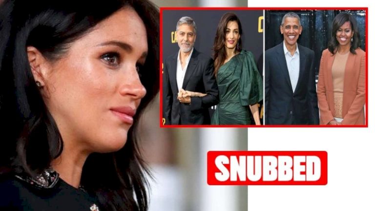 No chance! Meghan Seething As Amal Clooney and Michelle Obama shut her out of their inner circle