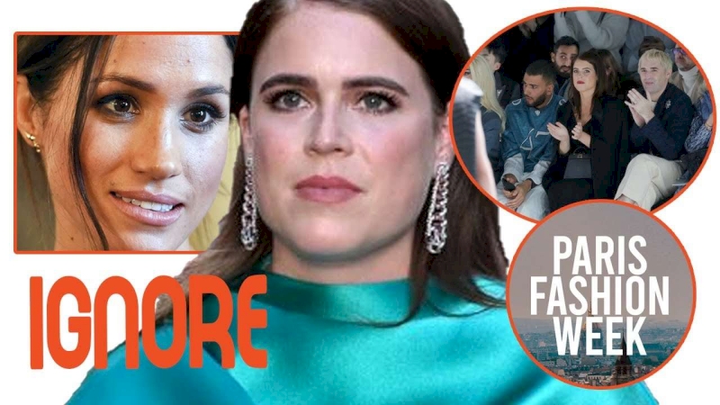 No place for the traitor! Meg was conspicuously absent while Eugenie attended Dior Fashion Week in Paris as a VIP Guest
