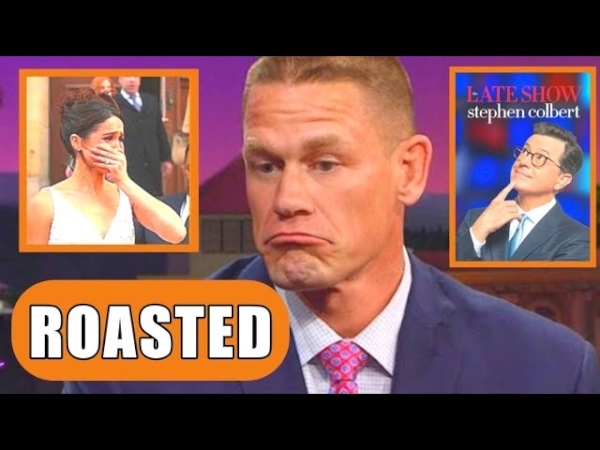 John Cena grilled Meghan during his return to the Late Night Show with Stephen Colbert