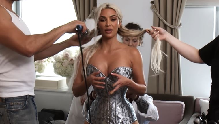 Despite the discomfort, Kim practiced breathing techniques to wear the super-tight corset to the 2024 Met Gala. Image Credits: Vogue