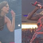 Taylor Swift caught wiping snot on her Eras Tour dress during recent concert 