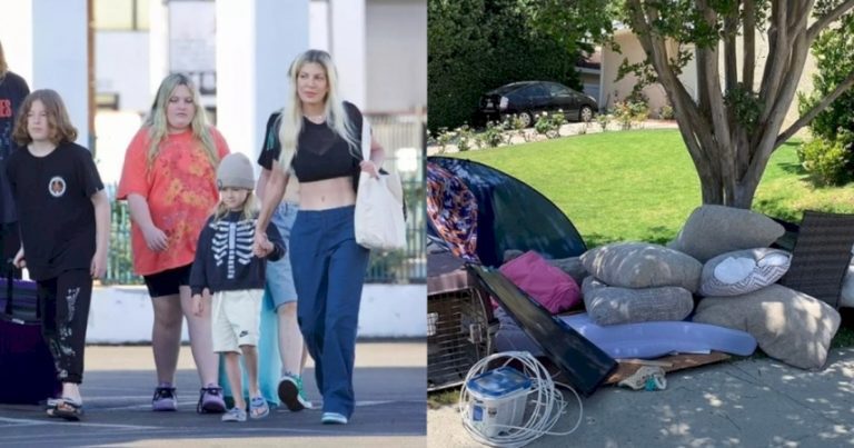 Tori Spelling faces criticism for leaving a messy $15,000-per-month LA rental property.