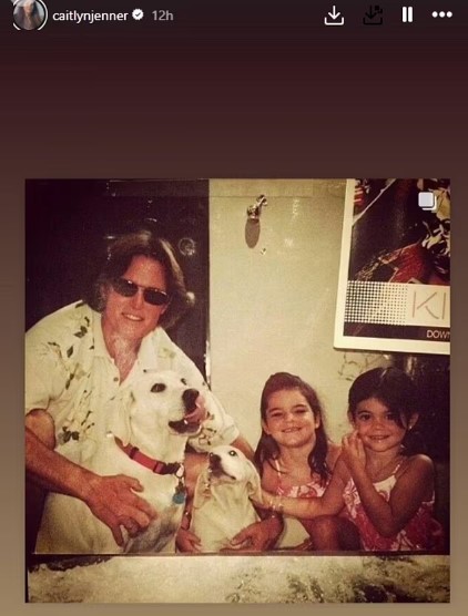 The 74-year-old former Olympian shared nostalgic throwback photos with daughters Kendall, 28, and Kylie, 26.  Image Credits: Instagram.