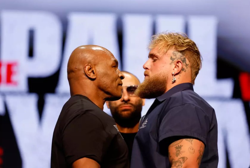 The Tyson vs. Jake Paul boxing match has been indefinitely postponed. Image Credit: Getty