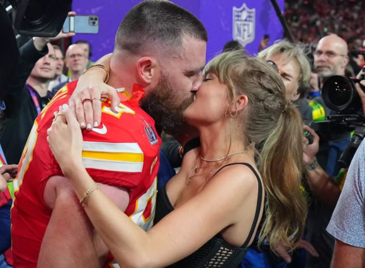 Kelce openly expresses admiration for Swift, calling her his 'lady' and discussing their relationship. Image Credits: Getty