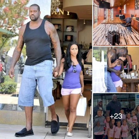 Shaquille O’Neal and his girlfriend, 10 years younger than him, live in the most expensive mansion in Florida with a 3m long bed, enough for him to lie flat