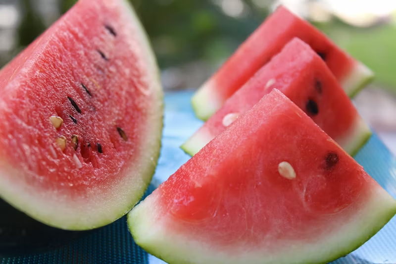 sliced watermelon