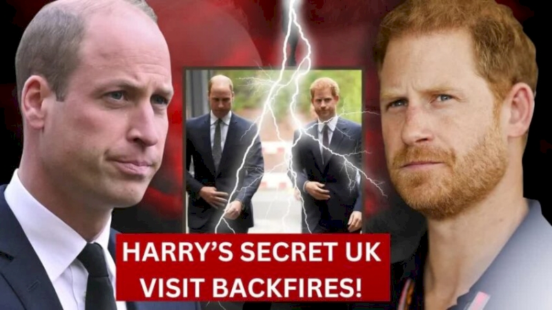 Royal Drama: Harry’s Secret UK Visit Ends in a Slammed Door