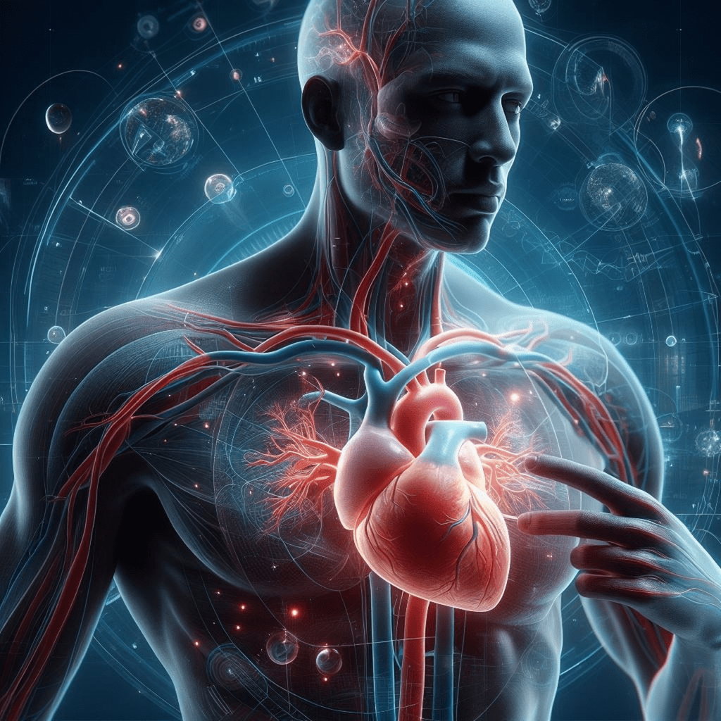 AI person wth arteries and veins showing