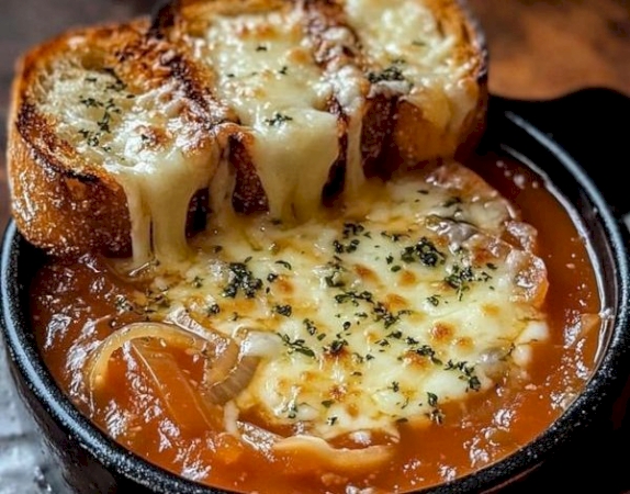 Tomato Soup with Cheese and Onion Toast: A Classic Comfort Food Recipe